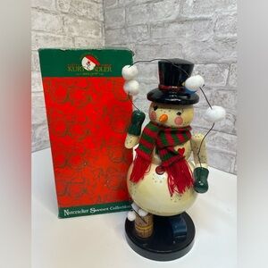 Vintage Kurt Adler Juggling Frosty Nutcracker Snowman Sweet 1999 Box Collectible